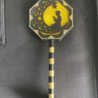 Black Octagonal / Warm White Light