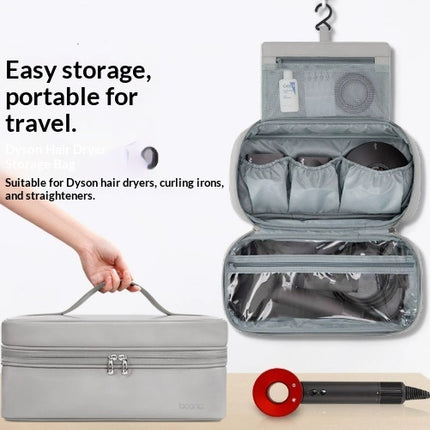 PU Leather Hair Dryer Storage Bag