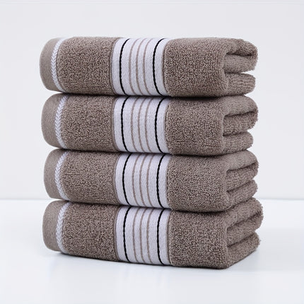 4pcs Heavy-Duty 100% Cotton Hand Towel Set - Large 13.8x29.5 Inch Ultra-Soft