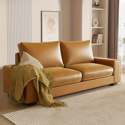 Sofa Elegance And Comfort - Modern Loveseat Sofa - Sleek And Smooth Surface with Wide Arm,