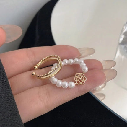 Influencer-style Minimalist Adjustable Geometric Ring