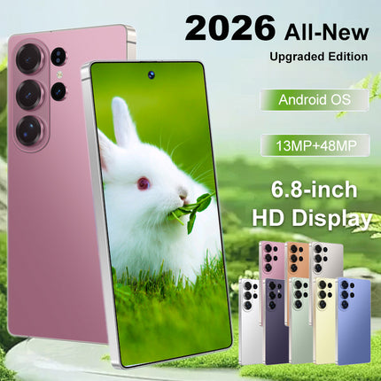 2026 Advanced Unlocked Smartphone Featuring 6.8 Inch HD Display 8GB RAM 256GB Storage Includes Stylus Android