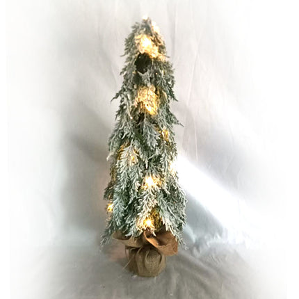 Festival Decoration Supplies With Lights PE Simulation Christmas Snow Sprayer Tree