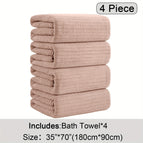 Orange / 4 Piece Bath Towel