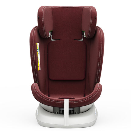 TWT Plus iSize Buf Boof Red Car Seat with ISOFIX, 360° Rotatable, Top Tether Position, 0-36 kg,