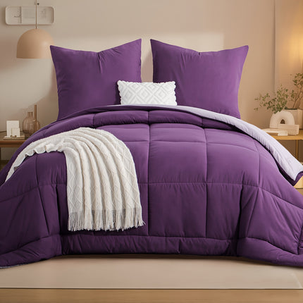 2/3pcs Duvet Set, Cosy And Lightweight Quilt, Reversible Comforter with 80x80 Pillowcases, 300GSM Filling,
