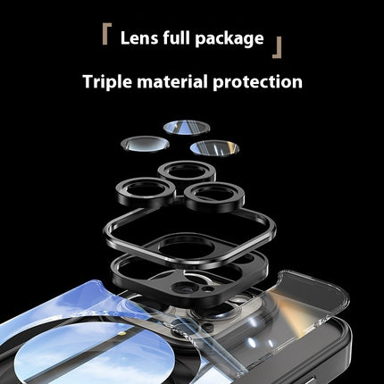 Magnetic Transparent Mirror Holder Phone Case