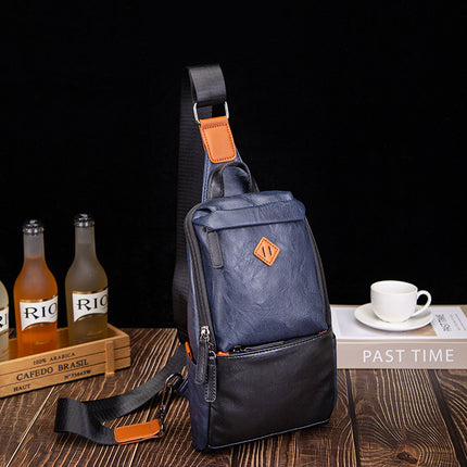 Cycling shoulder bag soft leather backpack