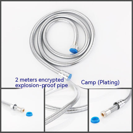 Wholesale Shower Hose 150cm Electroplating Stainless Steel Encryption Tube