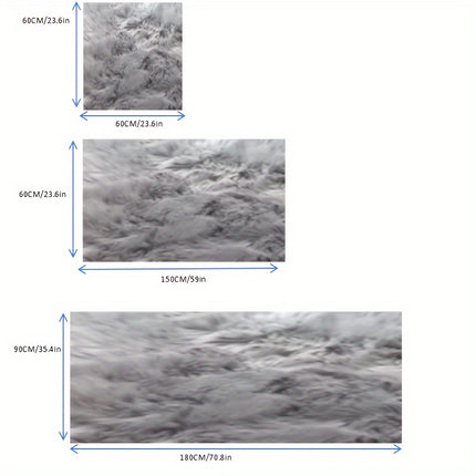 A Single Piece of Faux Carpet for Indoor Use, Extremely Soft And Fluffy, Suitable for Bedrooms.