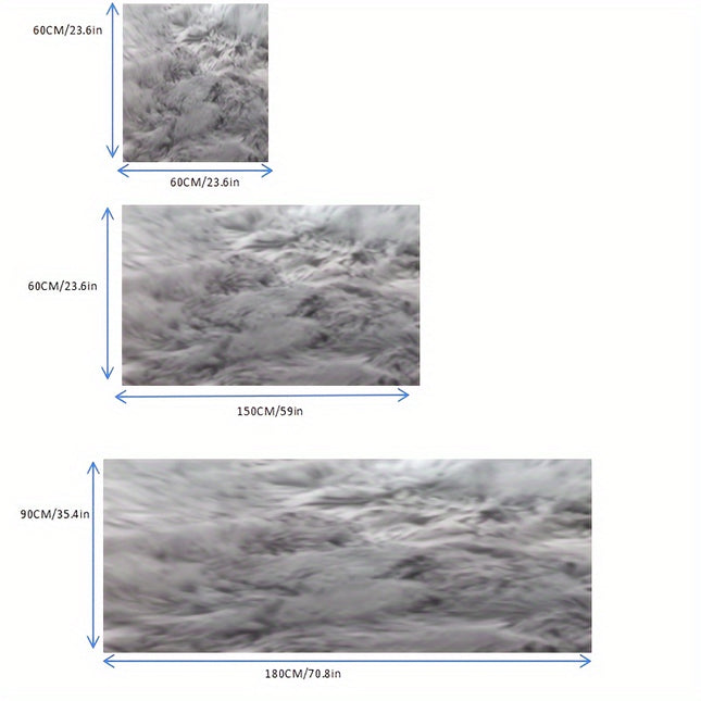 A Single Piece of Faux Carpet for Indoor Use, Extremely Soft And Fluffy, Suitable for Bedrooms.