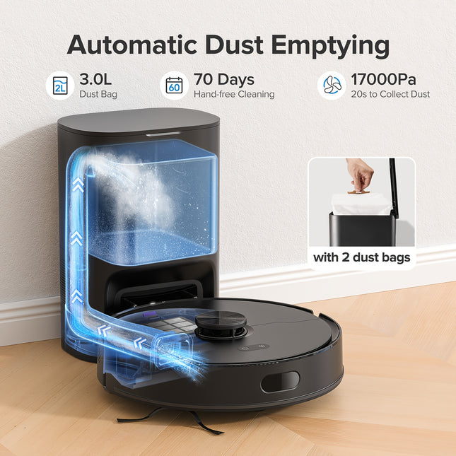 Lubluelu L15 MAX Robot Vacuum And Mop, 3-in-1 Sweeping & Vacuuming & Mopping,