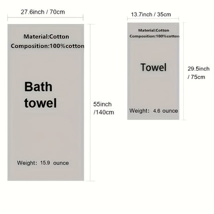 1pc Premium Embroidered Crown Towel - Soft, Absorbent, Non-Fade Cotton Material in Beige & White