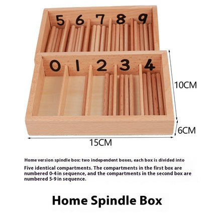 Montessori Mathematics Teaching Tools Spindle Box