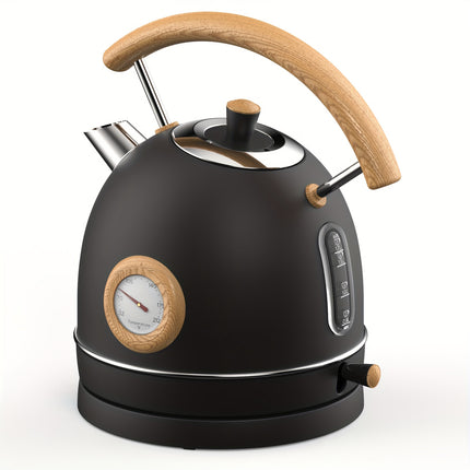 Electric Kettle, Vintage Design, Equipped with a Thermometer, 1.7 Liters Capacity