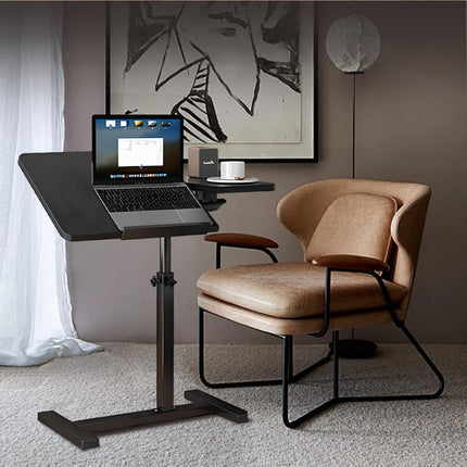 Adjustable Height Office Computer Desk, Mobile Laptop Bedside Table/folding Desk