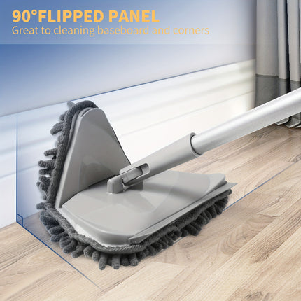 80-Inch Extra-Long Ceiling & Floor Mop Set with 6 Reusable Pads