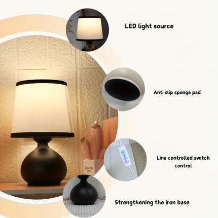 1pc Modern LED Table Lamp with Intricate Floral Pattern Shade, USB Powered, Adjustable BrightnessS