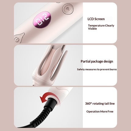 Lady's Large Wave Large-sized Woolen Curl Automatic Home Hair Curler Adjustable Temperature Egg Roll Hair Straightener