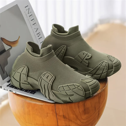 [sneakers] Men'S Stylish Casual Shoes with a Trendy Sock-Like Design