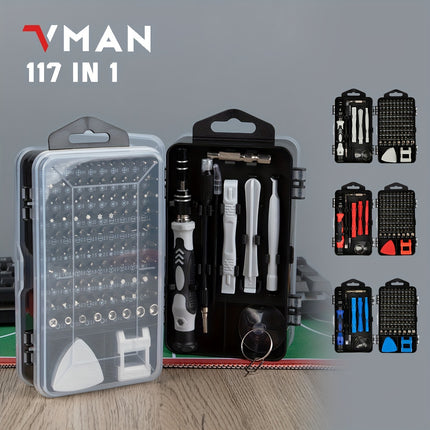 117in 1 Precision Screwdriver Set, Electronics Magnetic Repair Tool Kit with Case for Repair