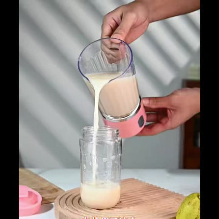 Rechargeable Juicer Dual Cups, Multifunctional, Wireless, Portable Blender, Ideal for Home