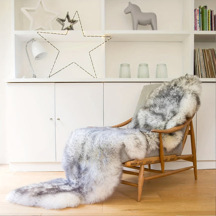 Soft and Fluffy Sheepskin Carpet - Non-slip Artificial Fur Carpet for Bedroom, Living Room and Game Room