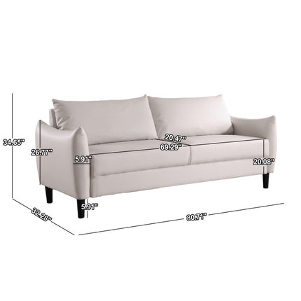 Sofa  Medieval Modern Style, Curly Armrests, Deep Seat Design, Fluffy and Comfortable
