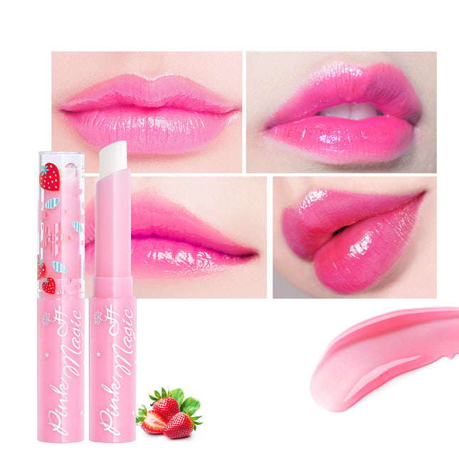 Strawberry Moisturizing Color-changing Lipstick