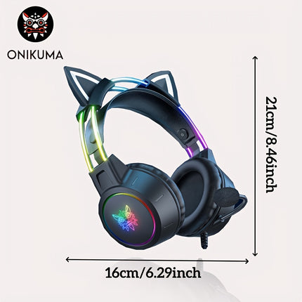 X15 Pro Gaming Headset with RGB, Noise Cancelling Mic & Surround Sound - Compatible for PS/PC/Laptop,