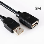 Black extension cord 5m