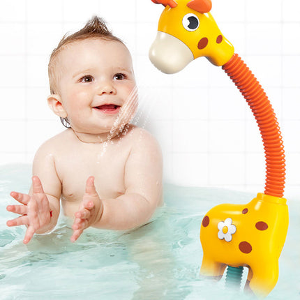 Children Bath Toy Electric Cartoon Giraffe Shower Baby Spray Bathtub Toys Educational Play Game Beach Toys
