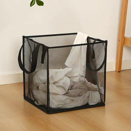 Foldable Square Grid Laundry Basket
