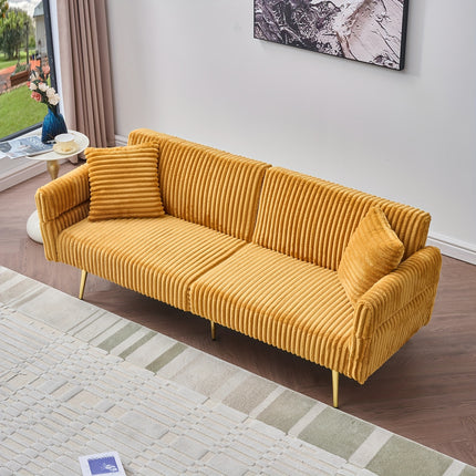 Sofa Bed with Collapsible Armrests, Ideal for Living Areas And Compact Spaces