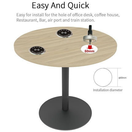 Round Embedded Wireless Charger
