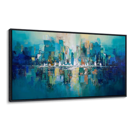 Bright Wall Art Picture Handmade Oil Painting Abstract Texture Canvas Poster Large Mural Decor Living Room Bedroom Porch Hotel