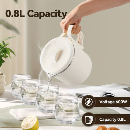Three-in-one Multifunctional Electric Kettle Foldable Mini Travel Electric Kettle Can Cook Porridge,