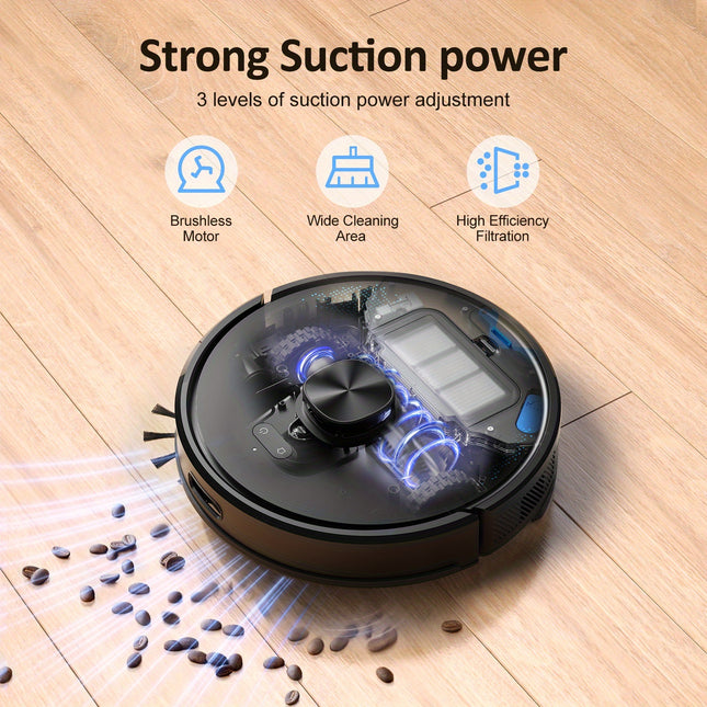 Lubluelu Latest SL60 Ultra 4500Pa Robot Vacuum And Mop Combination, Automated Vacuum