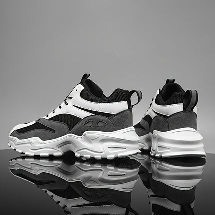 Men'S Casual Sneakers, Solid Color, Breathable Mesh Upper & Inner, EVA Sole, Cloth Insole