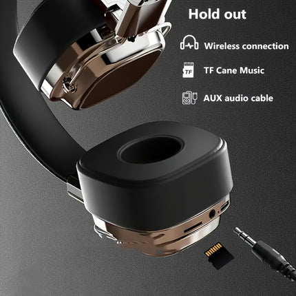Wireless Headphones - High-Fidelity Sound, ENC Noise-Cancelling Mic, Multi-Device Connection