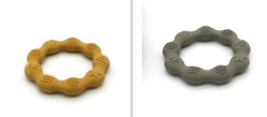 Full Three-dimensional Baby Silicone Teether Baby Molars Holding Round Teether