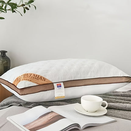 1-Core Hotel Set - Modern Bed Pillows Suitable for Adults & Students, Machine-Washable Soft Non-Deforming Comforter-Filler, - Home & Dorm Use, Fiber Bedding (No)