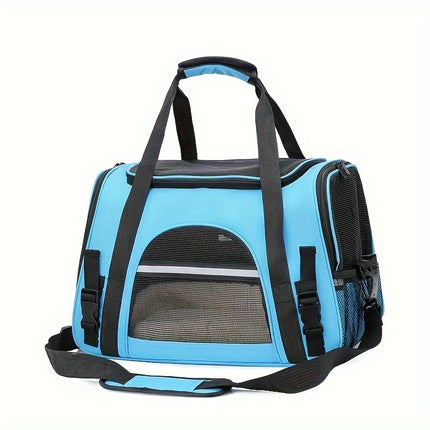 Cozy and Convenient Portable Pet Carrier Bag with Plush Cushion Mat for Small Dogs and Cats - Perfect for Outdoor Travel and Comfortable Transportation Christmas Gift
