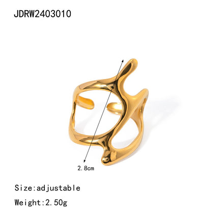Stainless Steel Ring For Womencolorfast Subtly Luxurious And Exudes A Premium Vibe