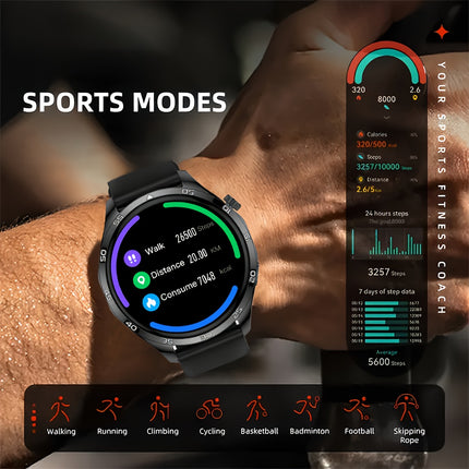New Smartwatch for Men and Women - Wireless Calling/Text Messages/Multiple Sports Models/Remote Camera