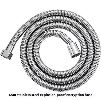 Stainless Steel Shower With Big Double Buckle Hose