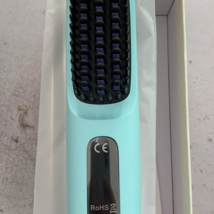 2 In 1 Straight Hair Comb Wireless Hair Straightener Brush Hair Fast Heating Portable Hot Curler USB Charging