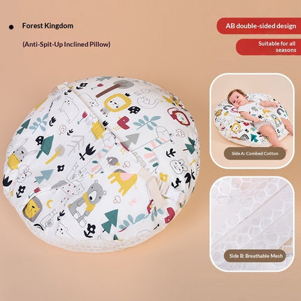 Creative Cartoon Printed Baby Anti-spit-up Inclined Pillow