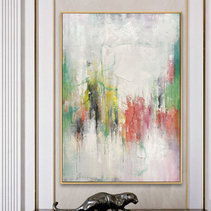 Handmade Oil Painting Canvas Wall Art Decoration Modern Abstract Texture  For Home Living Room Decor Entrance Niche Art Installation Rolled Frameless Unstretched Painting