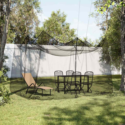 Interior/Exterior Black Mosquito Net 156 Mesh, 300x300x250 cm - Durable Polyester, Portable, Easy to Use & Multi-purpose